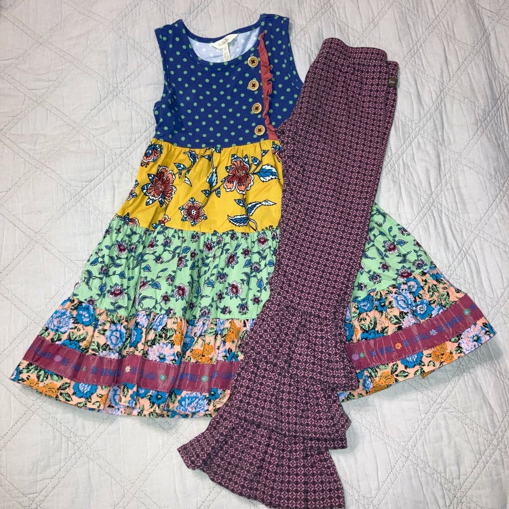 Matilda Jane Tunic Dress/Leggings Sz 6